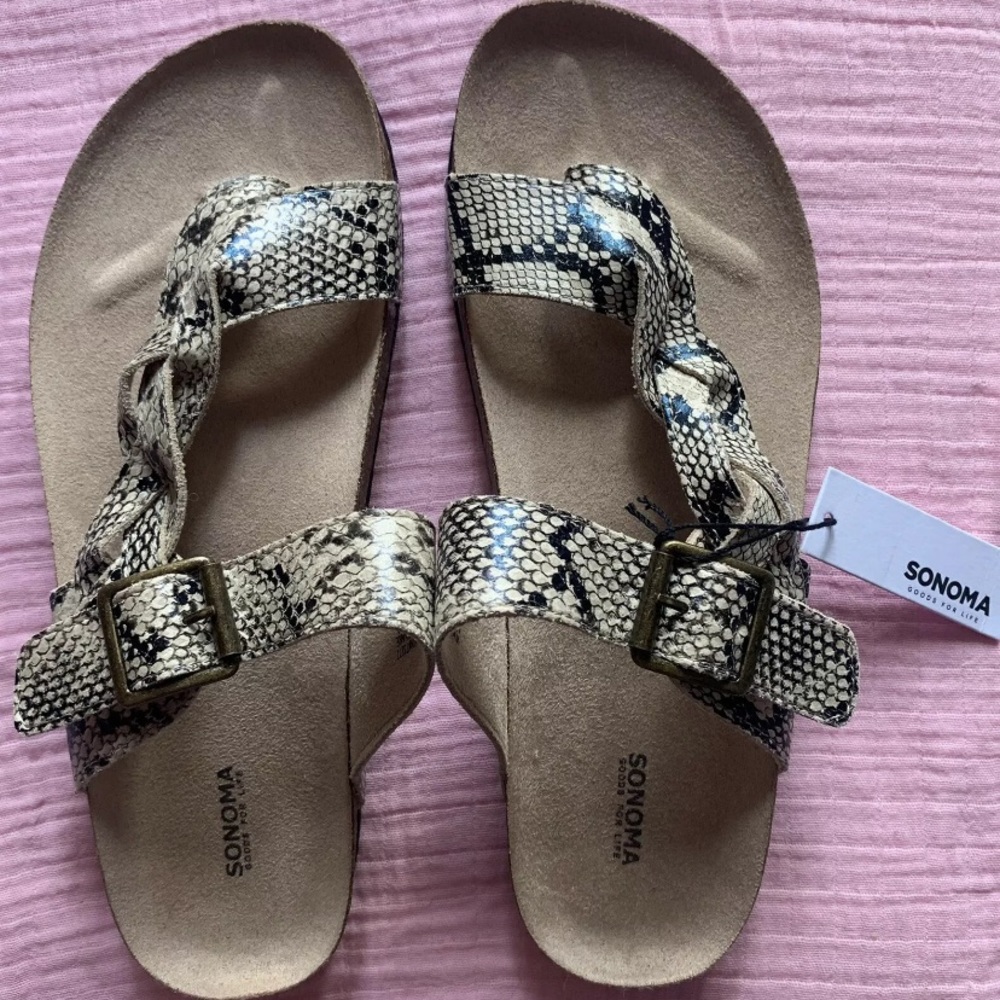 Sonoma Women’s Size 9 Snake Print Sandals